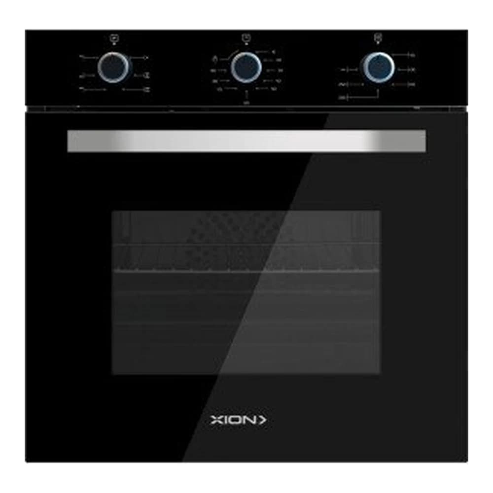 Horno de empotrar 60 cm mecánico frente vidrio negro XION XI-HDE60B