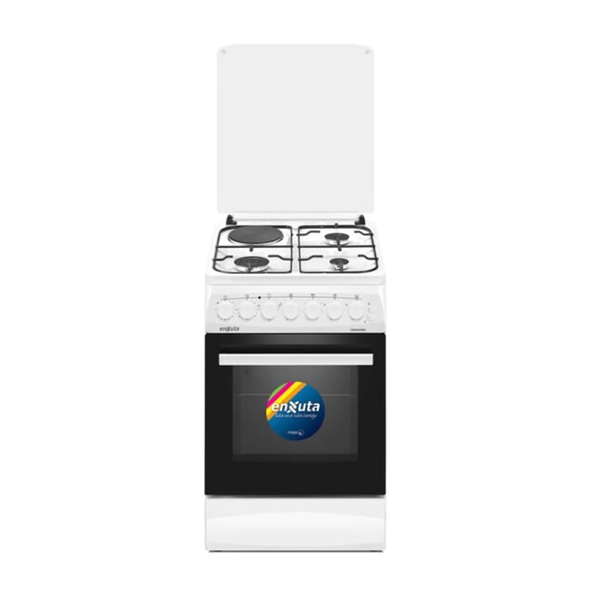 Cocina Combinada 3 Hornallas y 1 Disco Eléctrico Blanca 50x60