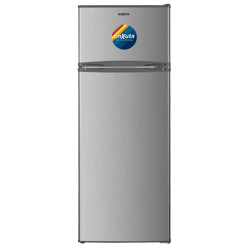 Refrigerador frío húmedo 205 litros silver con freezer Enxuta RENX22200FHS