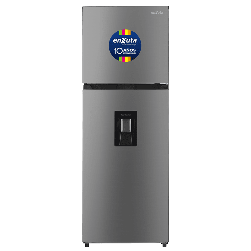 Heladera frío seco inverter 245 L inox con dispensador de agua Enxuta RENX22275DI