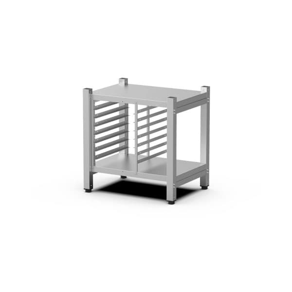 Base de acero con gavillar para horno Unox CHEFTOP 7 bandejas GN 1/1