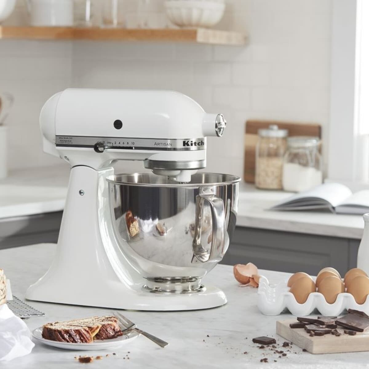 Batidora Planetaria 4,8 L | KitchenAid Artisan Blanca