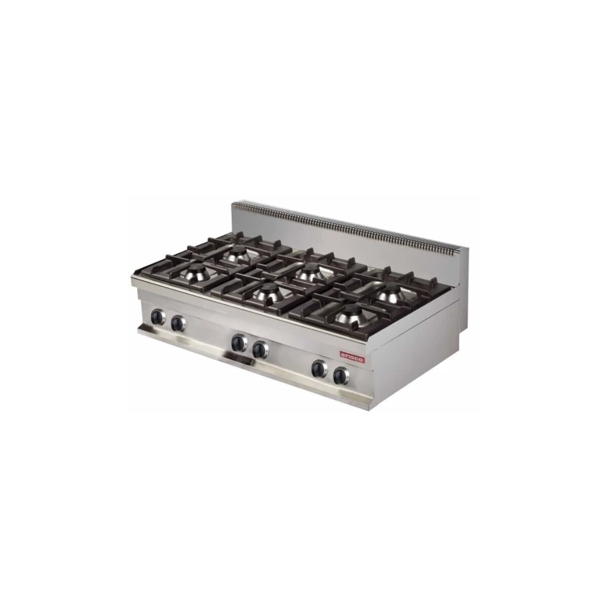 Anafe a gas 6 hornallas sin base 36 kW | Arisco GR731S