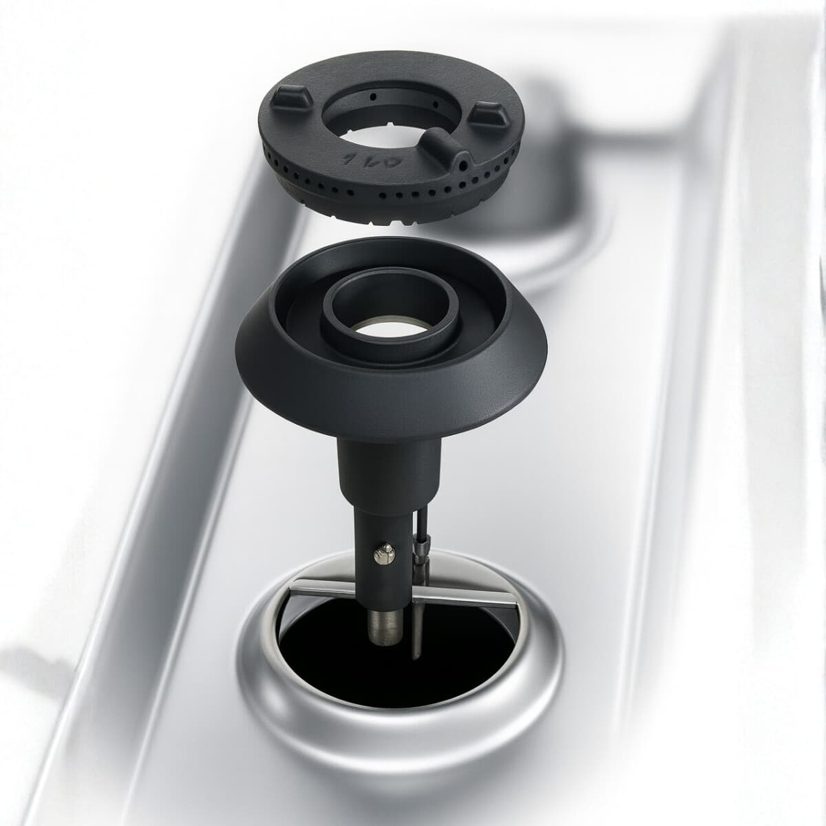 Anafe 4 fuegos HP a gas con base 80 cm | Berto's G7F4M