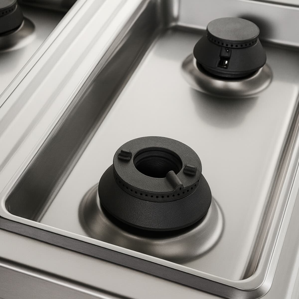 Anafe 4 fuegos HP a gas con base 80 cm | Berto's G7F4M