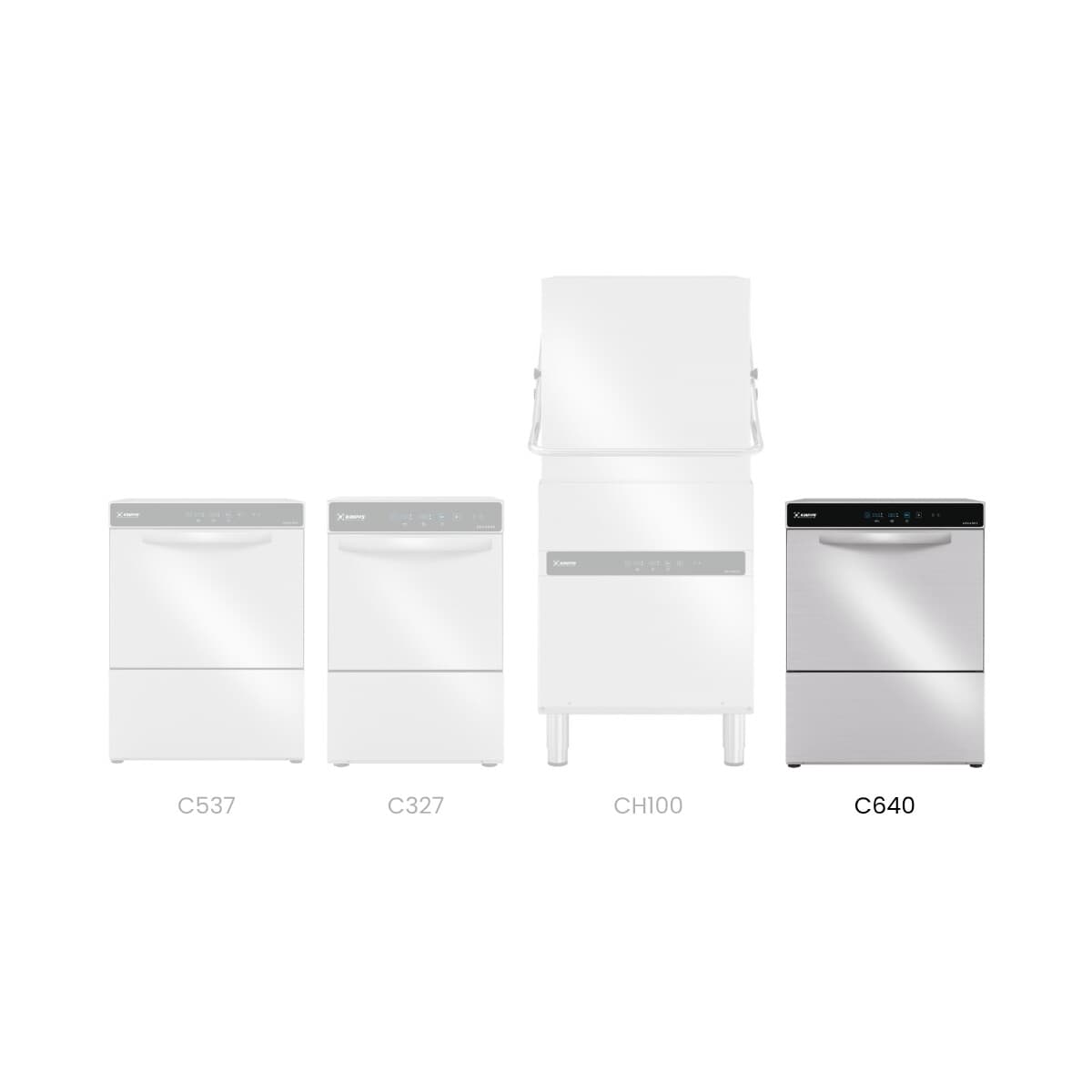 Lavavajillas industrial bajo mesada cesta 50 x 60 cm | Krupps C640