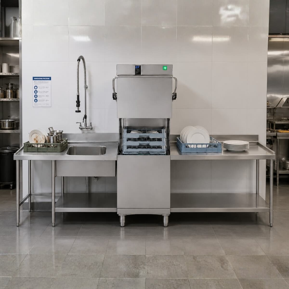 Mesada de entrada con pileta 120 x 76 cm | Krupps PLV120