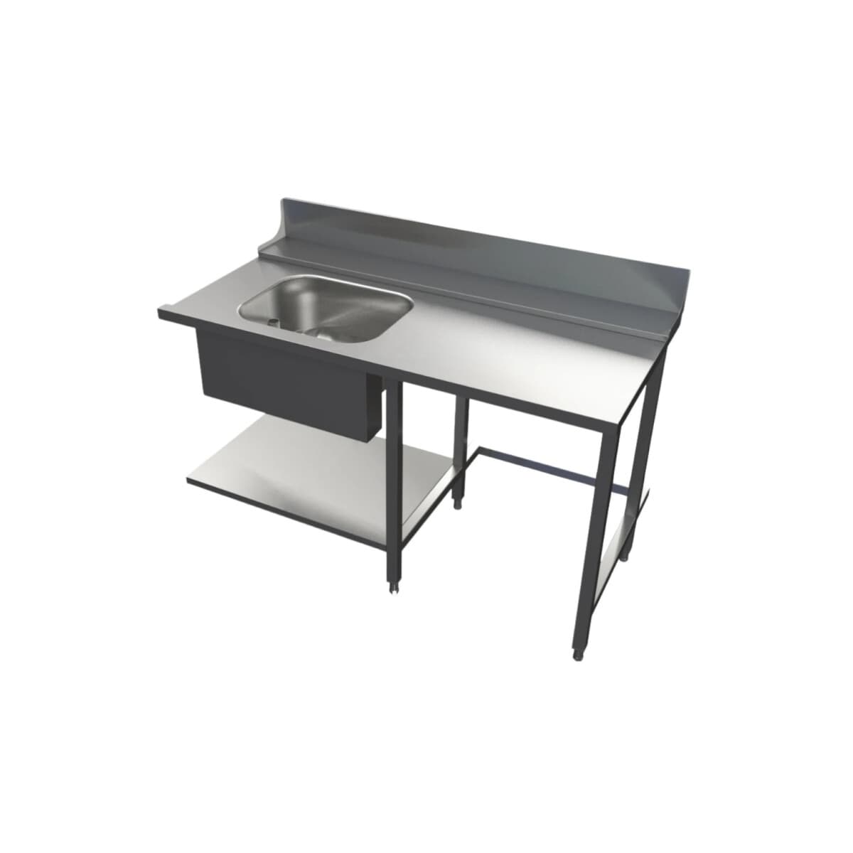 Mesada de entrada con pileta 120 x 76 cm | Krupps PLV120