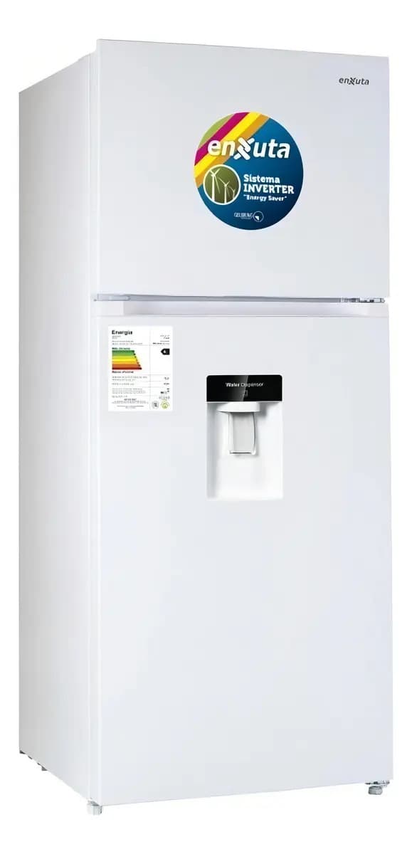 Refrigerador no frost Enxuta RENX410DW 409 litros inverter blanco con dispensador