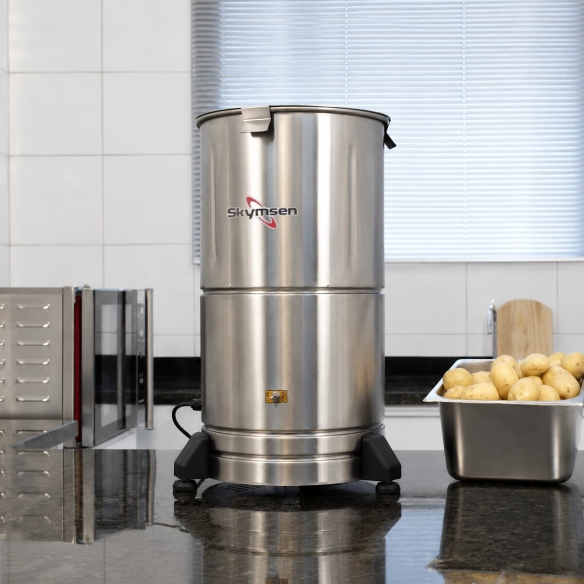 Peladora de papas eléctrica 6 kg | Skymsen DB-06