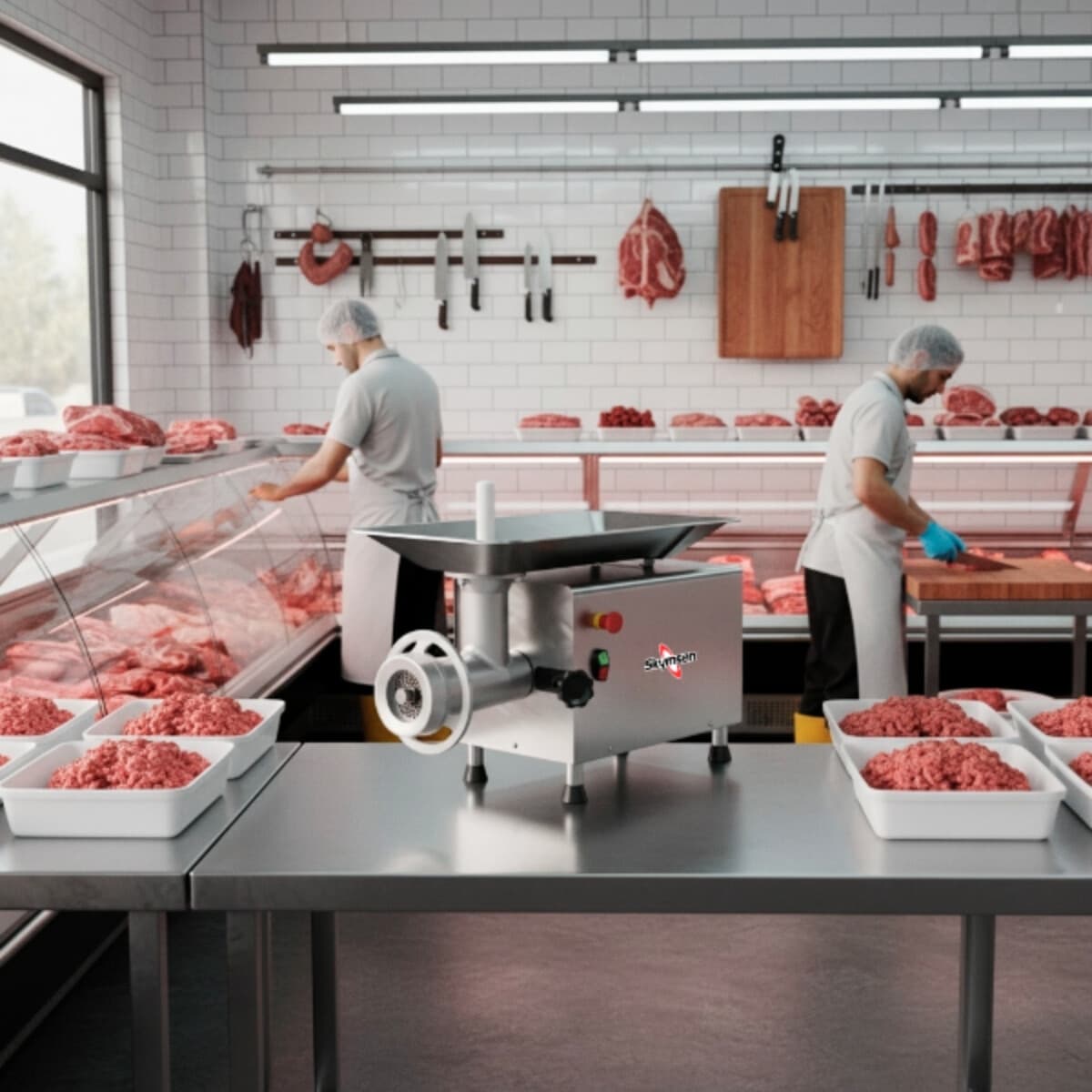 Picadora de carne buje 32 inoxidable 450 kg/h | Skymsen PSP-98LM