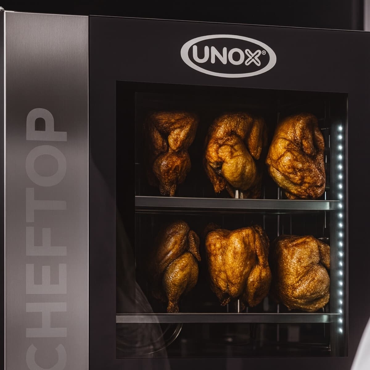 Bandeja para 8 pollos GN 1/1 antiadherente | Unox GRP825