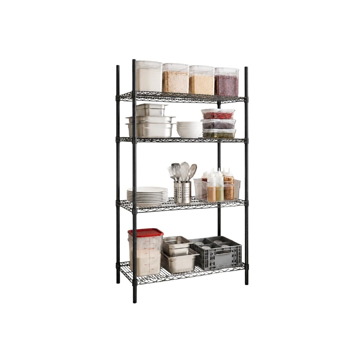 Estantería 4 estantes de metal 91 x 45,5 x 180 cm | Ventus VER-9146