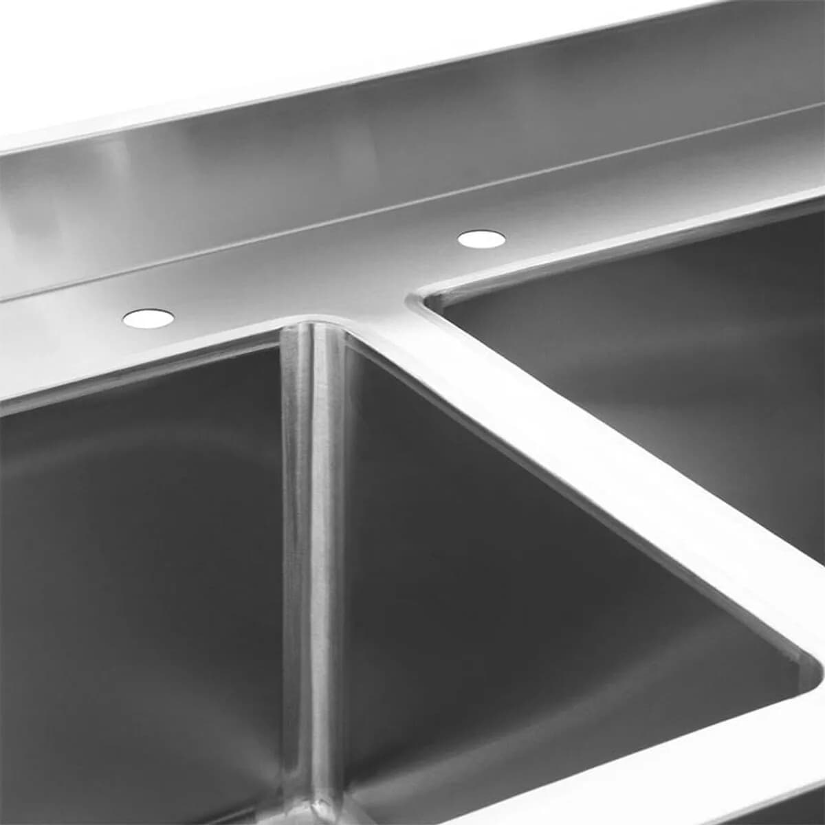 Mesada de lavado 2 piletas 140 x 60 cm | Ventus VENELP-140