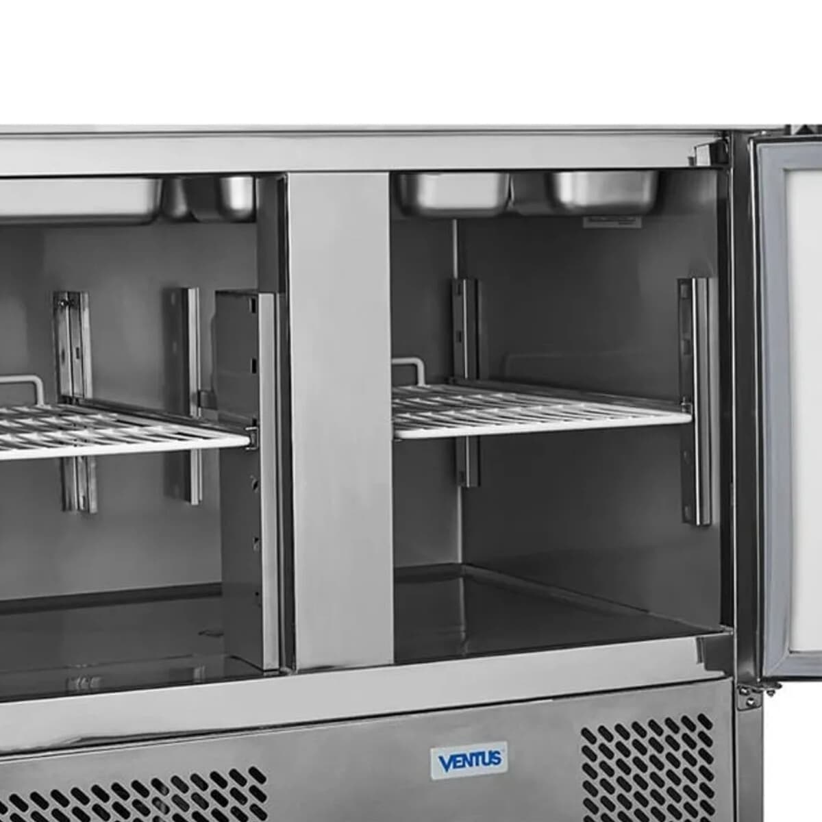 Heladera bajo mesada con topinera 240 lts 2 puertas | Ventus VMRSL-380