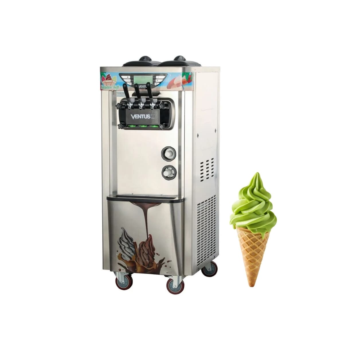 Máquina de helado soft de pie 30 litros/hora | Ventus VSP-30