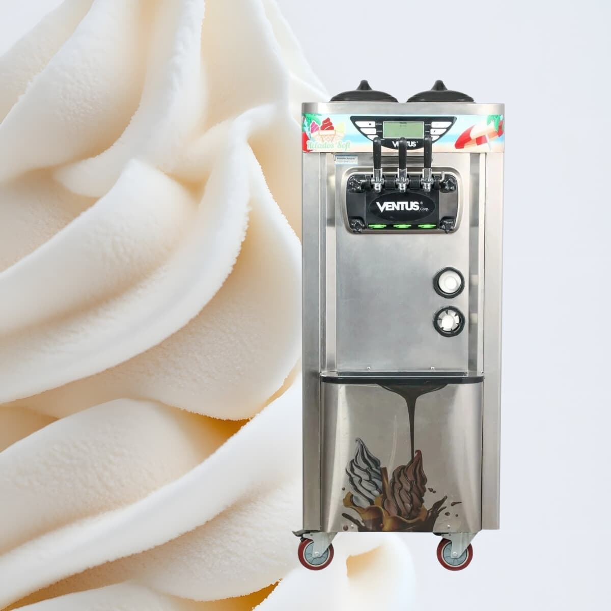 Máquina de helado soft de pie 30 litros/hora | Ventus VSP-30