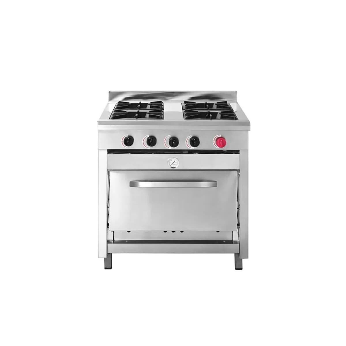 Cocina industrial 4 hornallas y horno a supergás | Ventus VCG-4AI