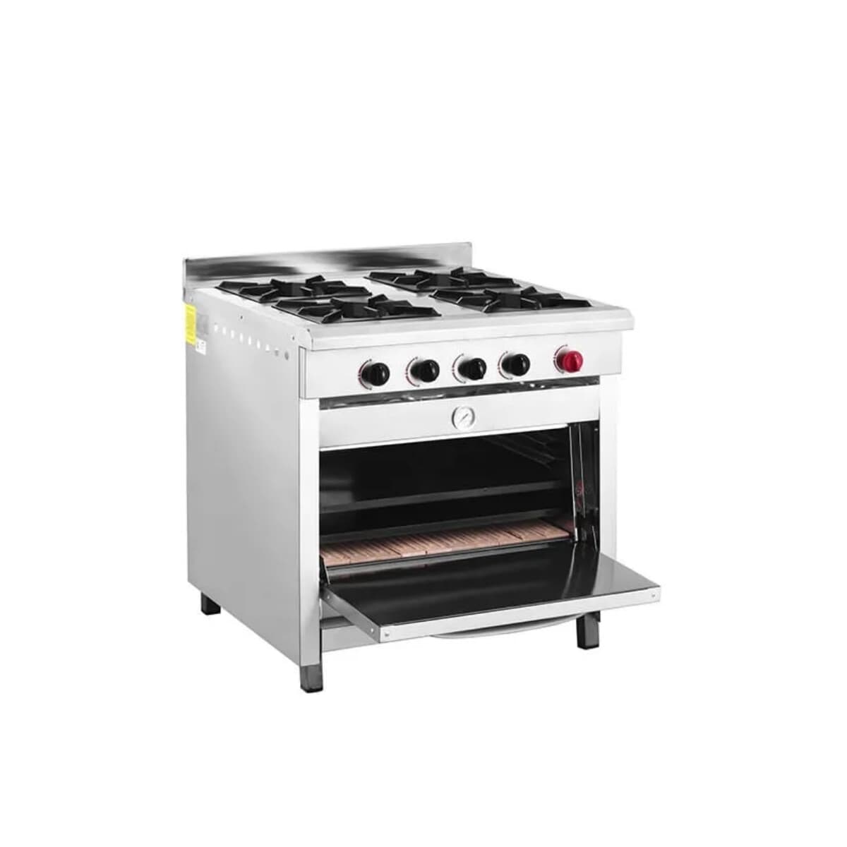 Cocina industrial 4 hornallas y horno a supergás | Ventus VCG-4AI