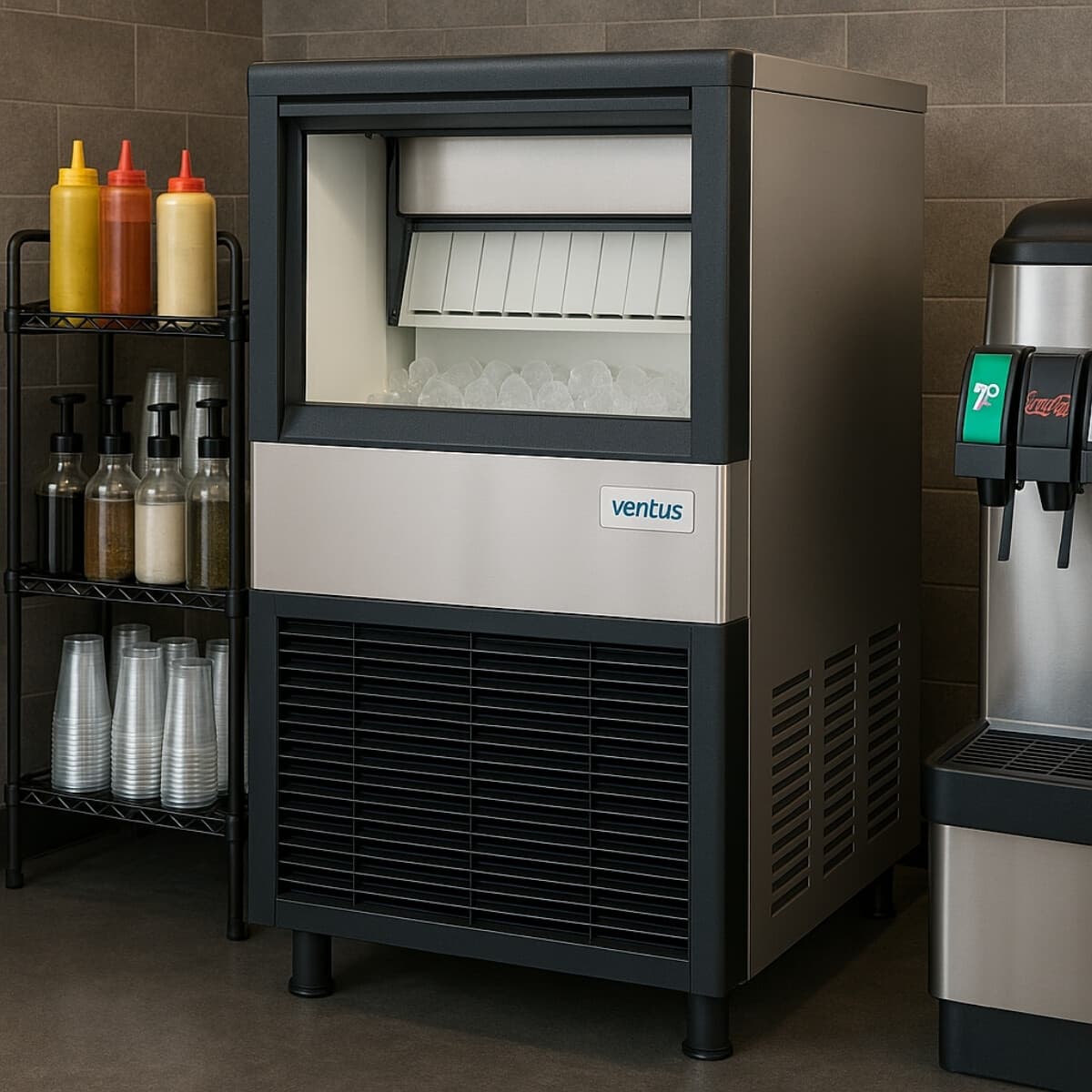 Máquina de hielo 30 kg/día cubo campana | Ventus VMH-30C