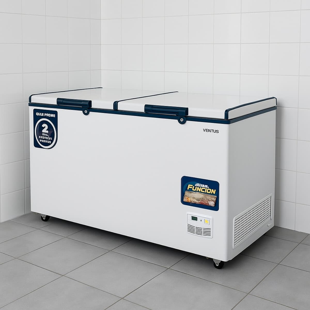 Freezer horizontal 2 tapas 484 lts netos | Ventus CTD-520-PRIME