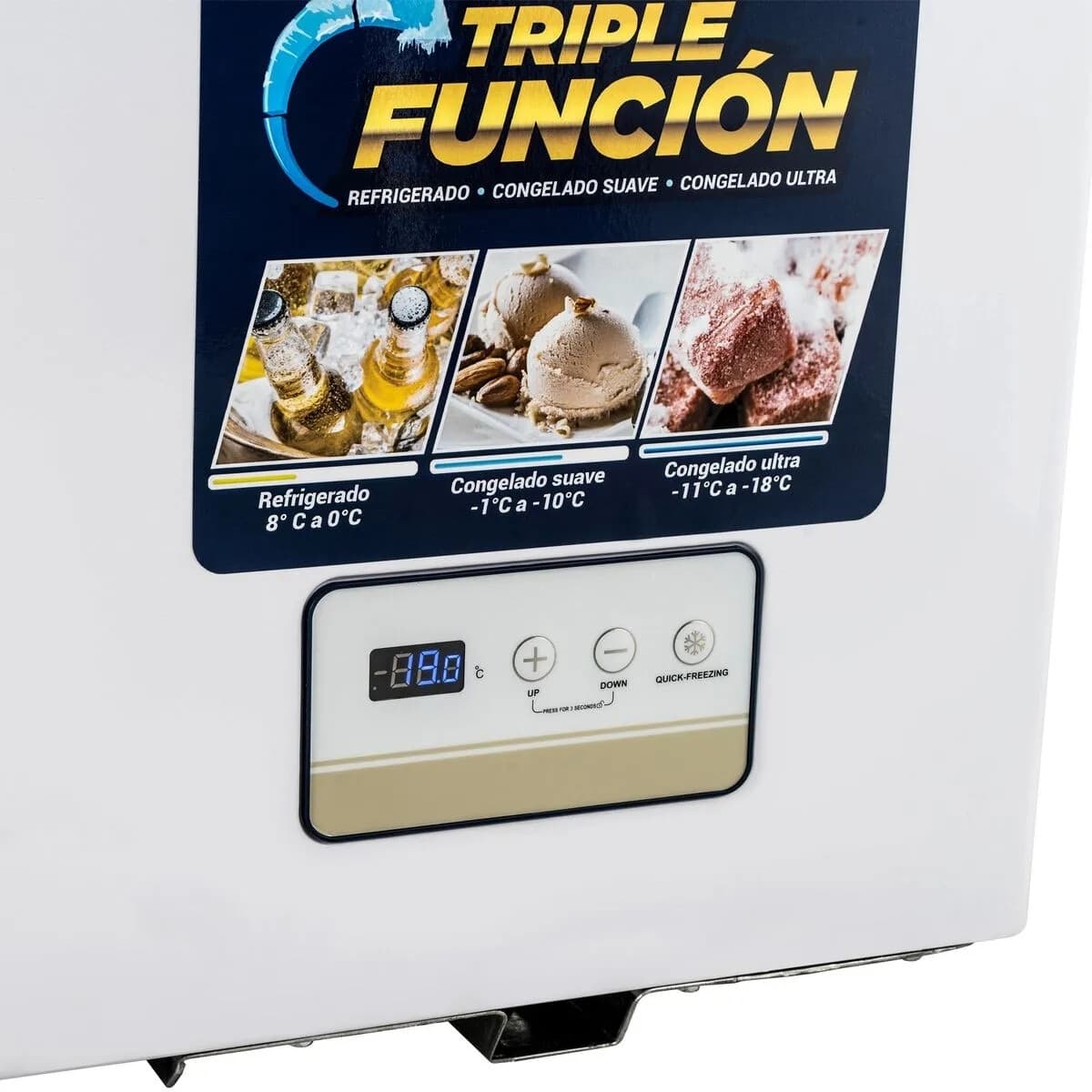 Freezer horizontal 2 tapas 484 lts netos | Ventus CTD-520-PRIME