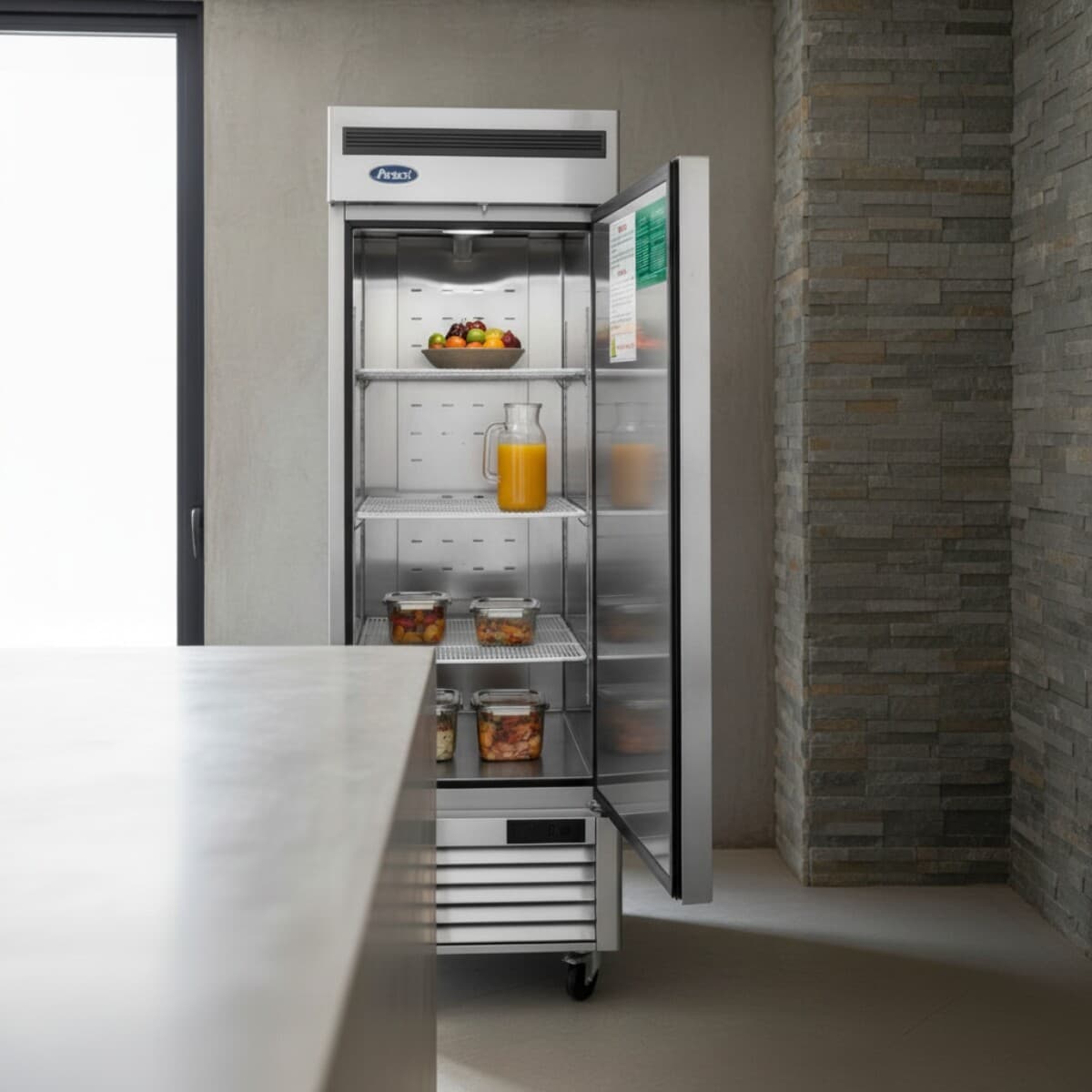 Freezer vertical 1 puerta 541 litros inox | Ventus MBF8501-F27