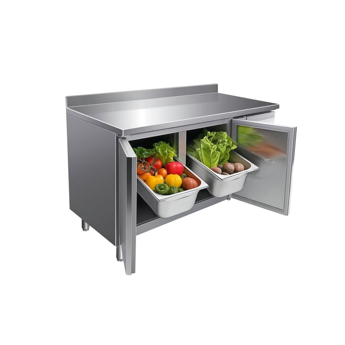 Heladera bajo mesada con respaldo 2 puertas 282 litros | Xing Xing GX-GN2200TN-HC