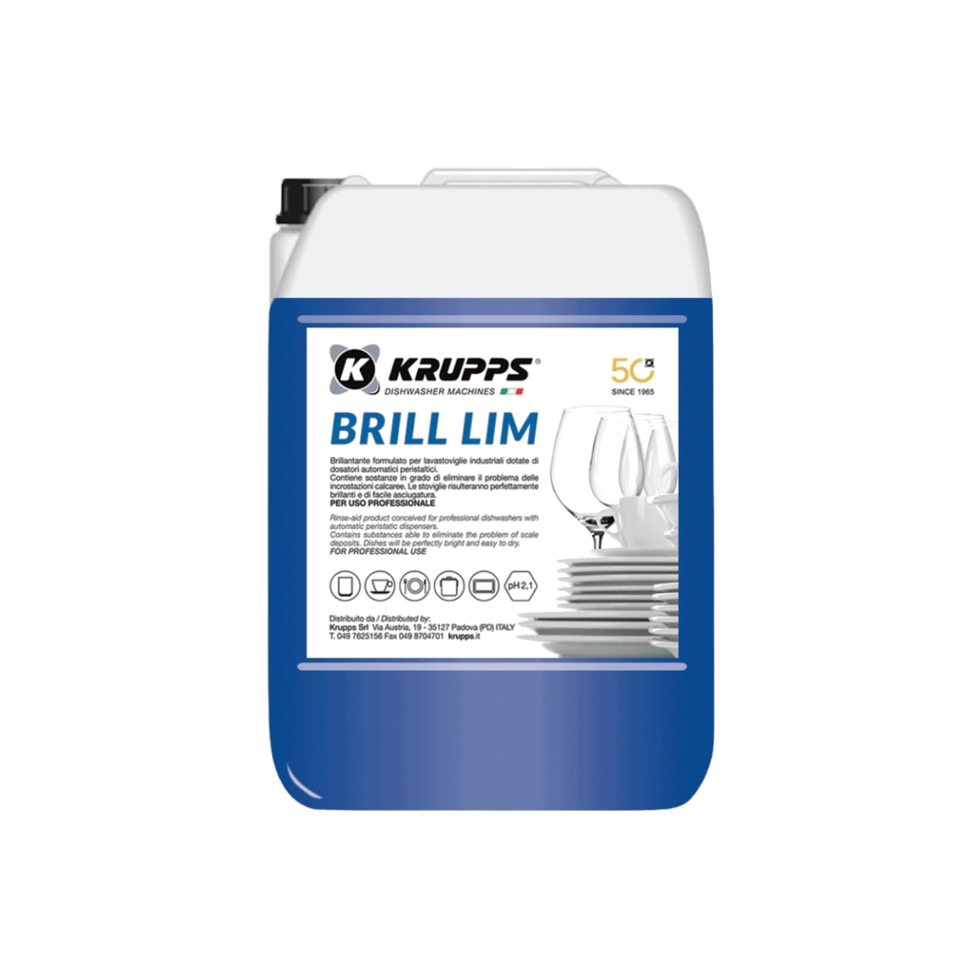 Abrillantador para lavavajillas industrial 5 L | Krupps BRILL LIM