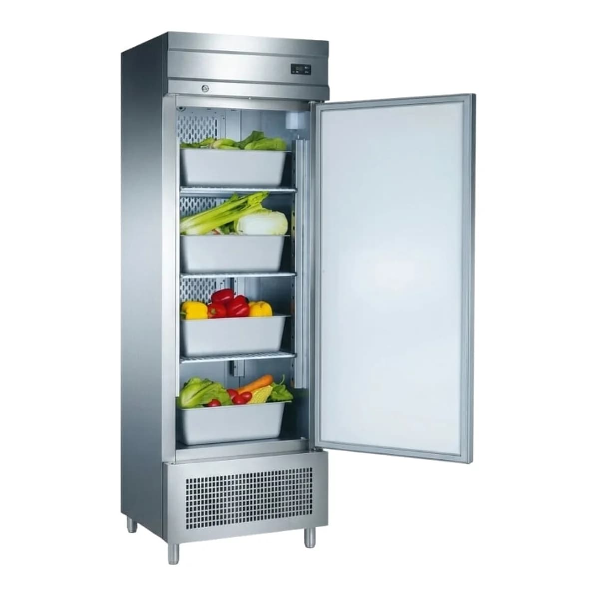 Freezer vertical 1 puerta 650 litros inoxidable Xing Xing GX-GN650BT-HC, vista frontal