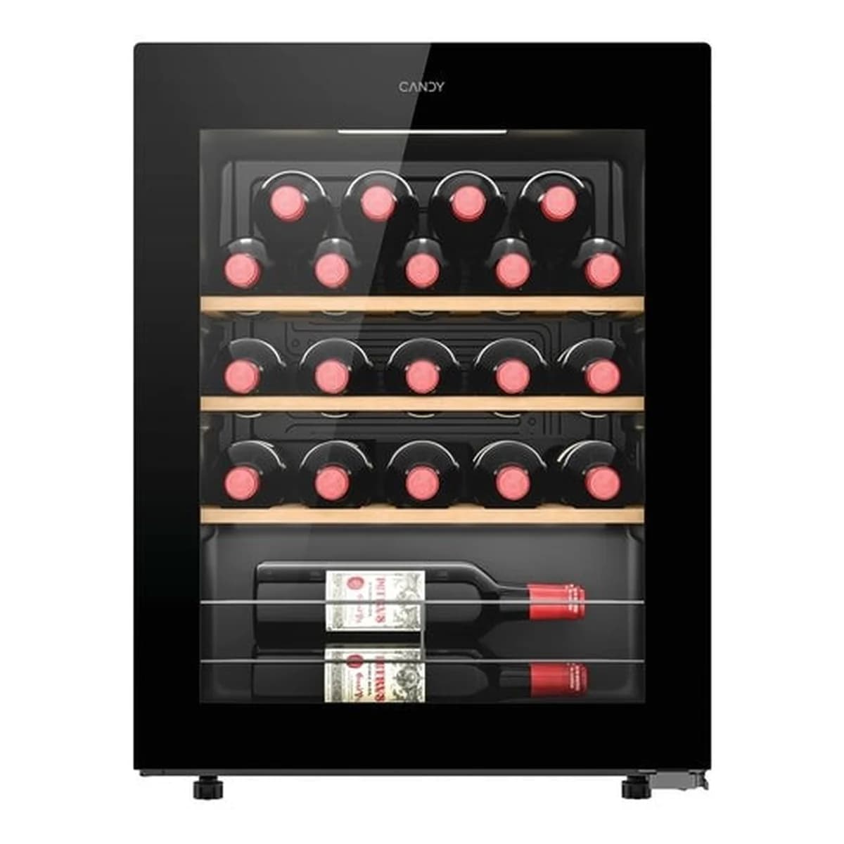 Cava de vinos / vinoteca 23 botellas con WiFi Candy DiVino CWC023, vista frontal