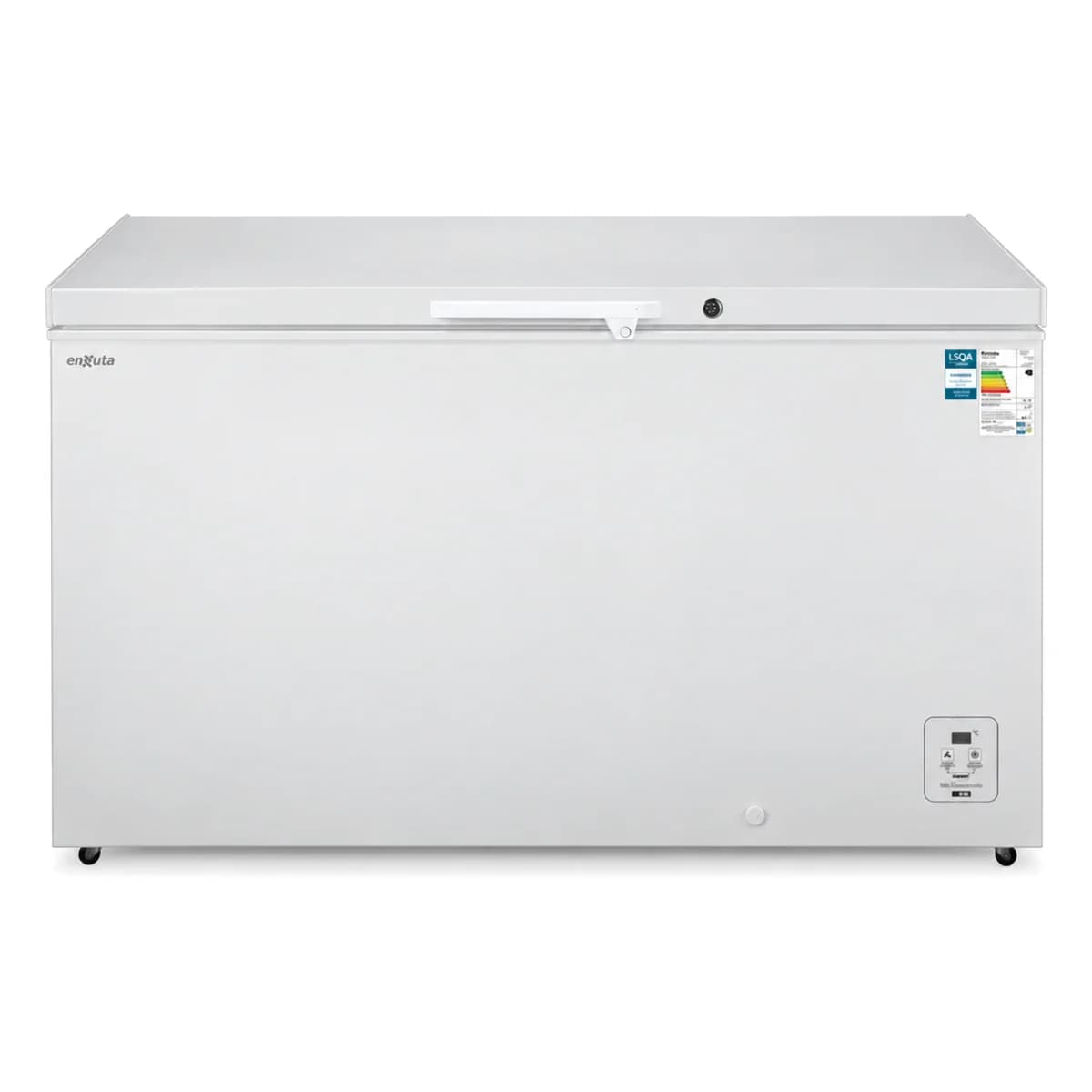 Freezer horizontal 416 litros inverter clase A Enxuta FHENXI16420, vista frontal