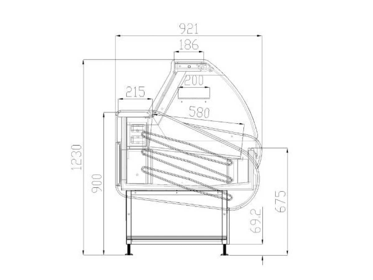 Vitrina 1,6 m Refrigerada Carnicera | Kuma BSS-1590SG