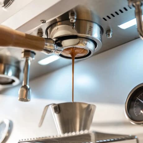 Cafetera espresso Gemilai G3211A, detalle de grupos y manometros