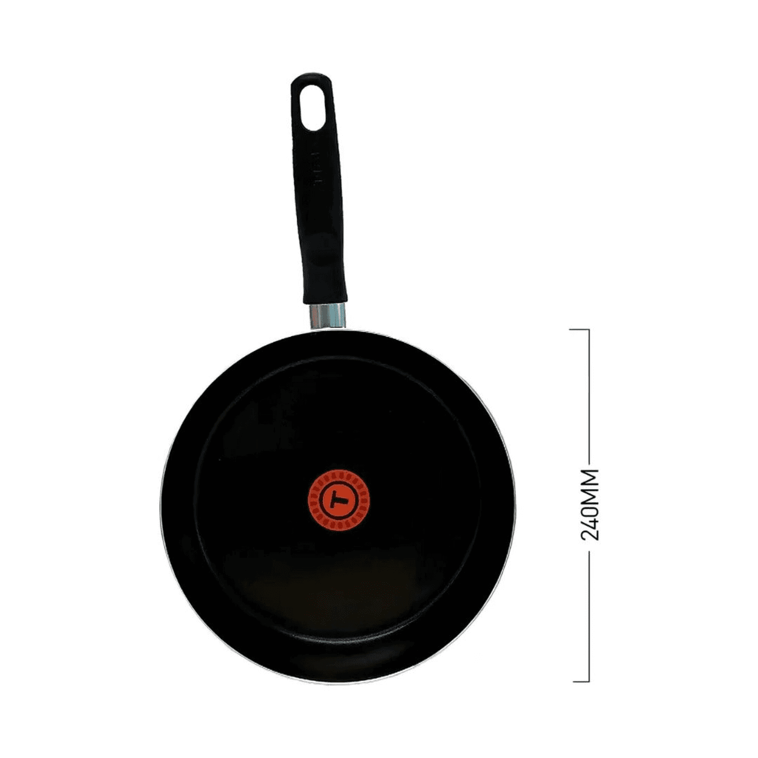 Sartén Tefal Vital de 24 cm vista desde arriba con medida