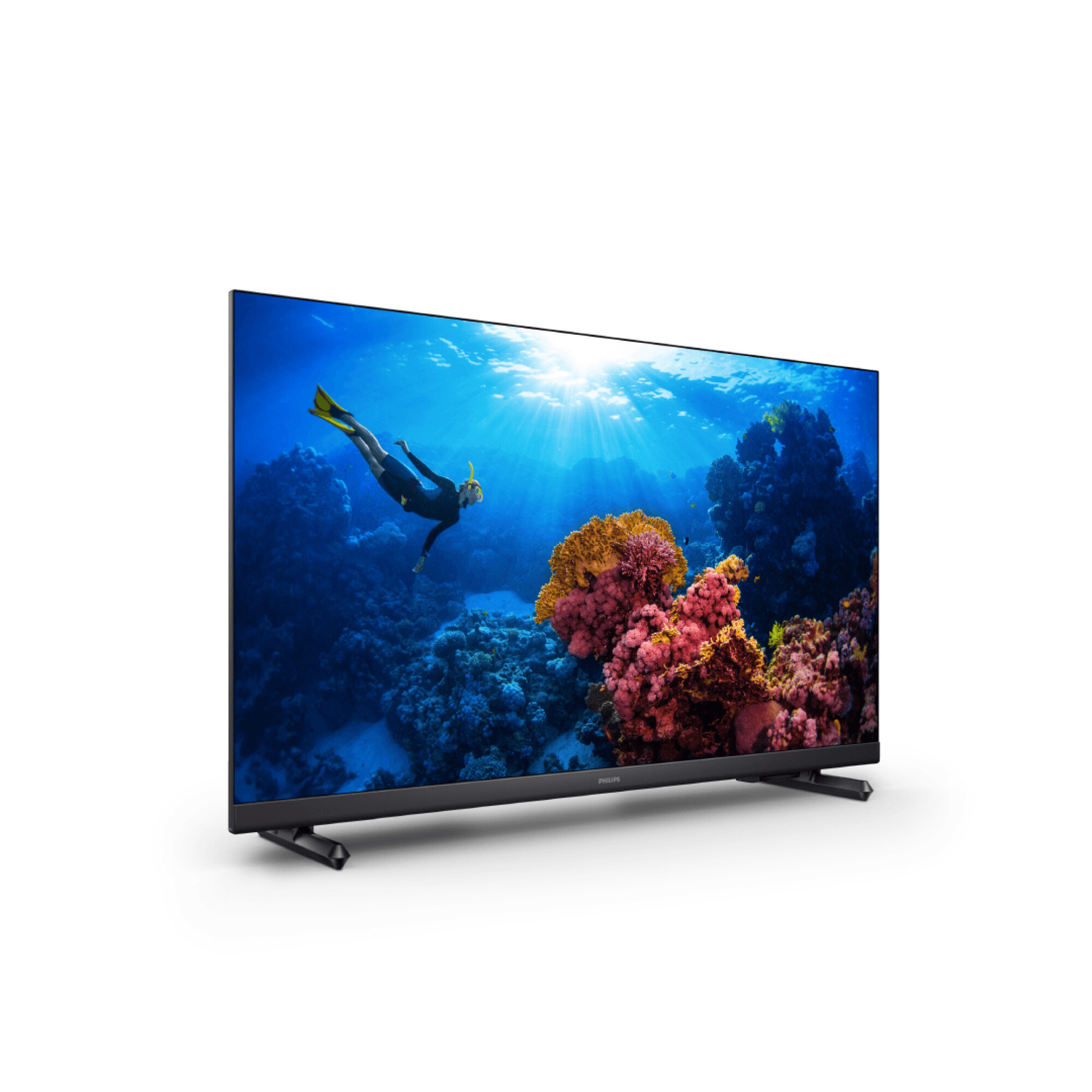 Smart TV Philips 43PFD691877 de 43 pulgadas visto de costado