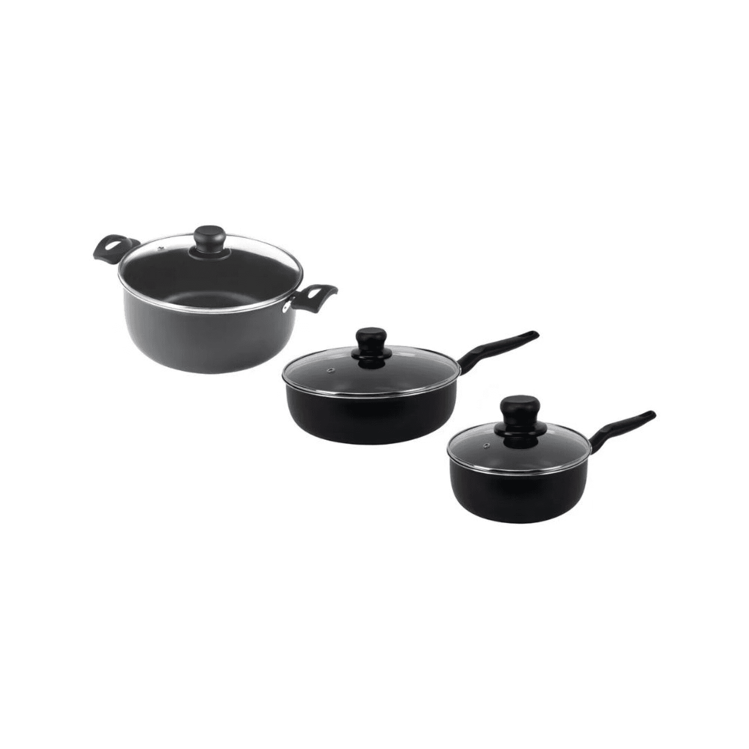 Olla con tapa y dos cacerolas con tapa de la batería Tefal 5819100