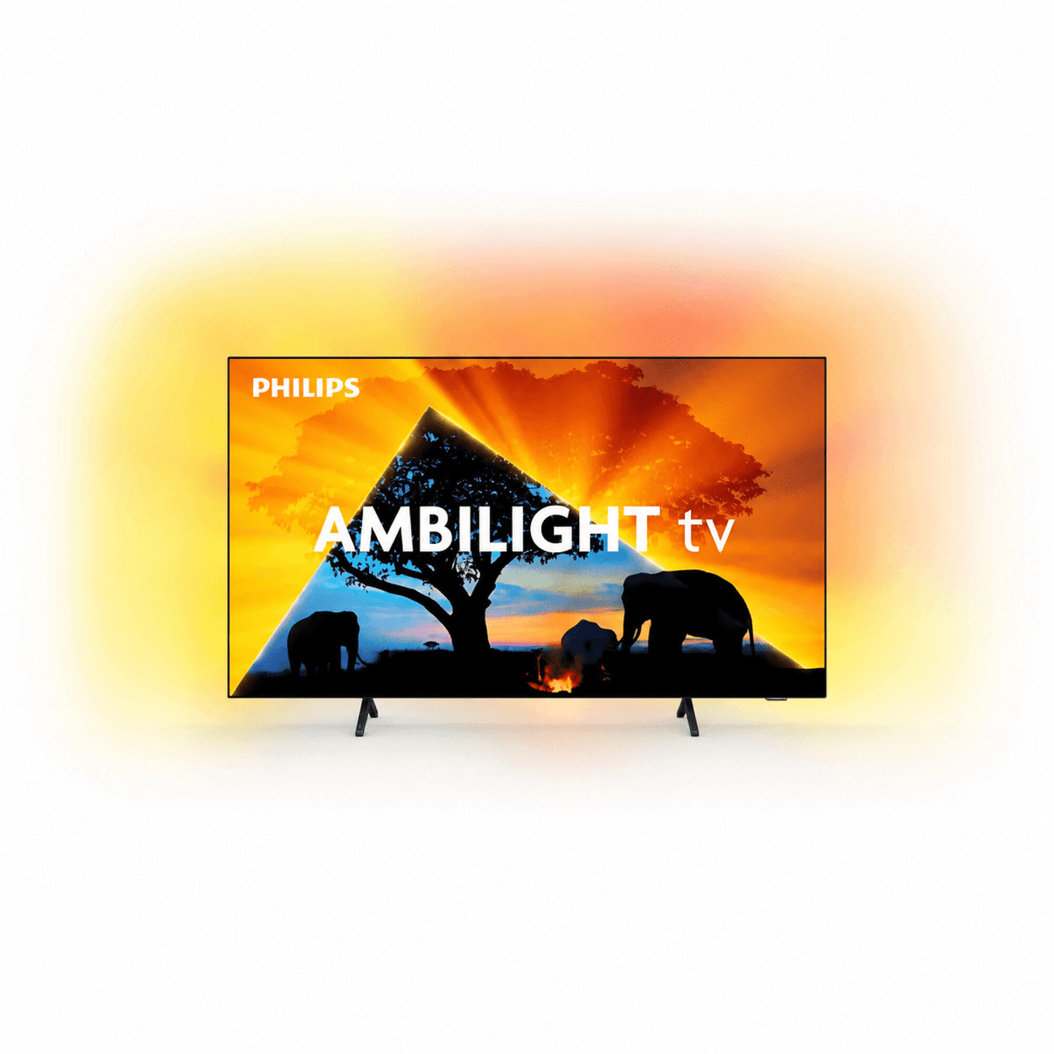 Smart TV OLED Philips 65OLED77977 de 65 pulgadas con Ambilight encendido