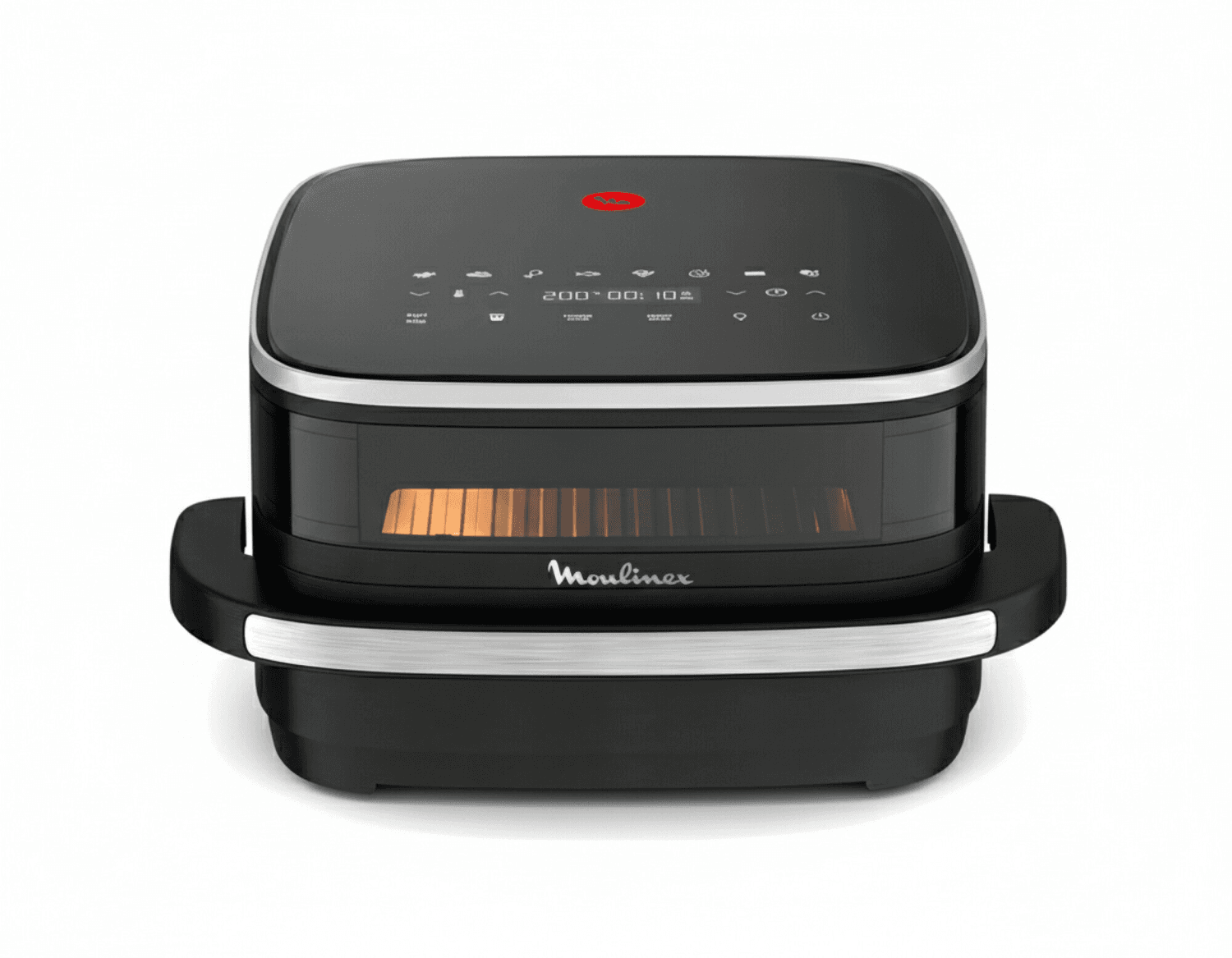 Freidora de aire Moulinex Easy Fry XL Surface AL4018F0 negra con ventana