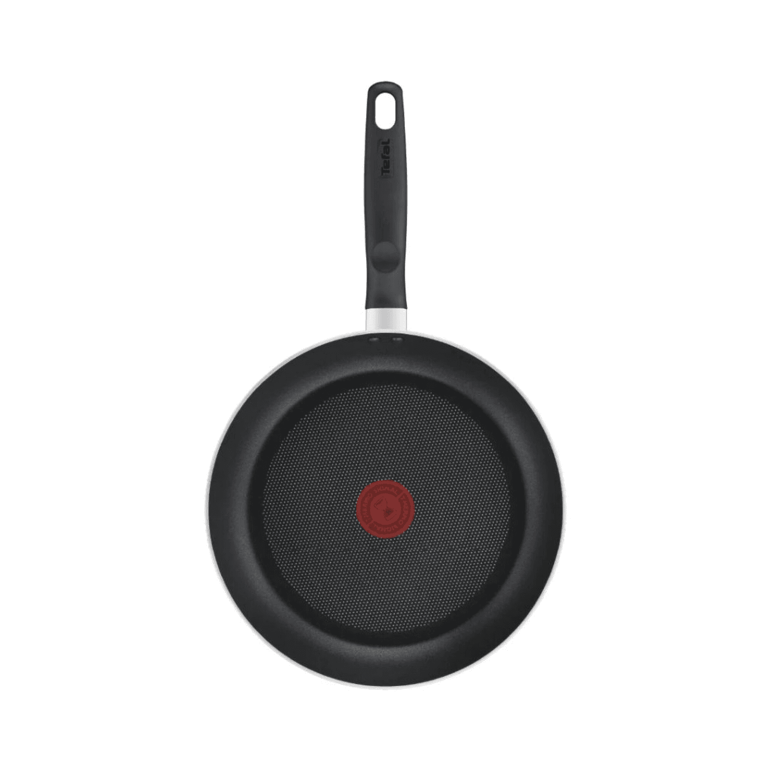 Sartén Tefal Super Cook de 26 cm vista desde arriba con indicador de temperatura