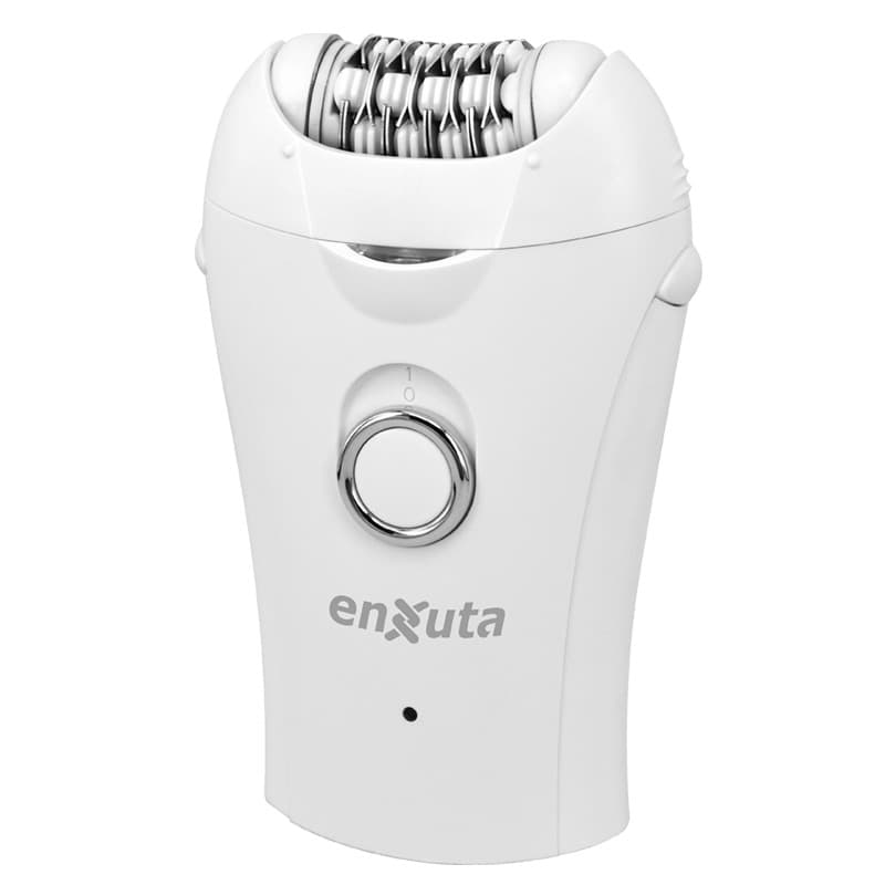 Depiladora a batería Enxuta BCENXD4509W blanca, vista frontal