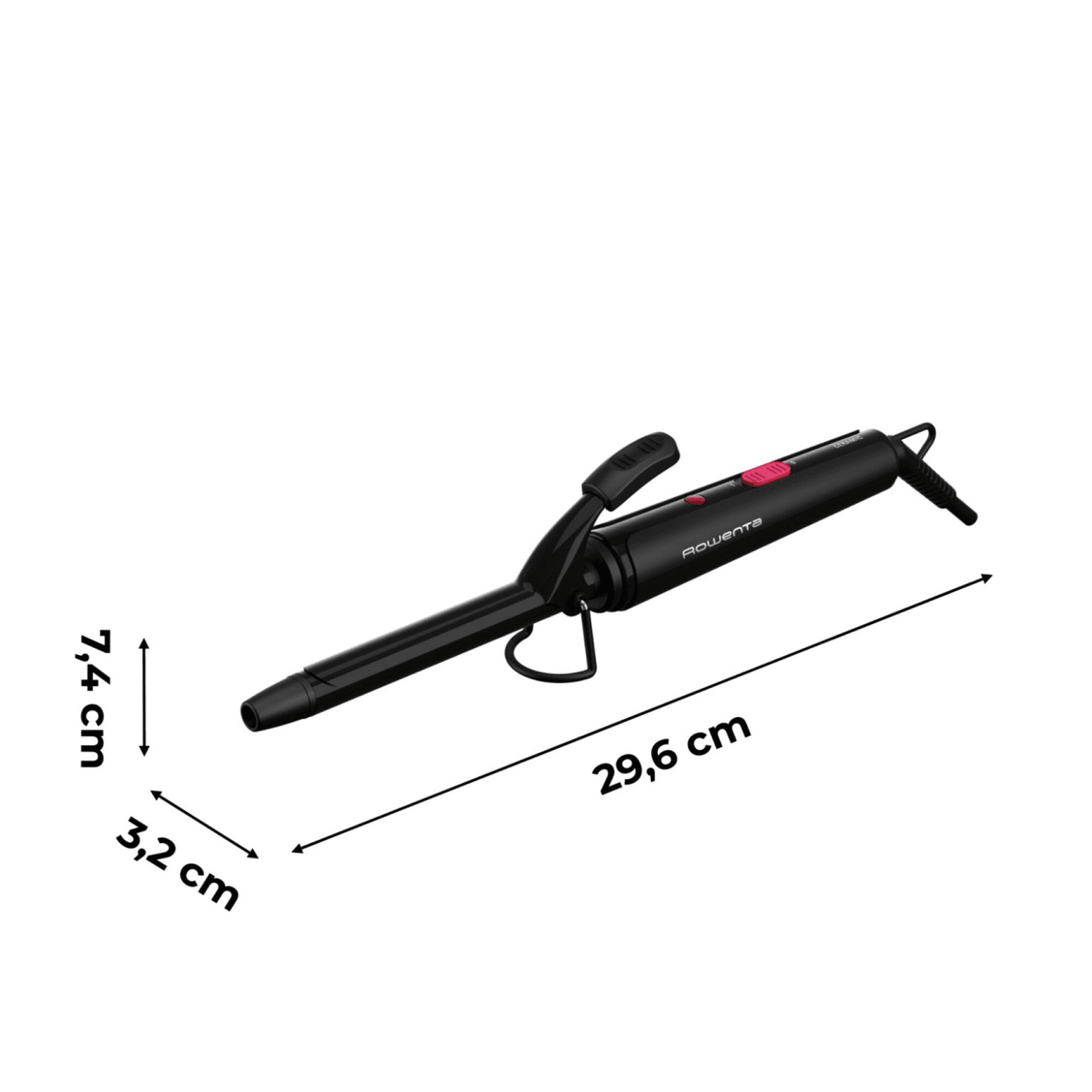 Rizador de pelo Rowenta CF2119F0 con medidas