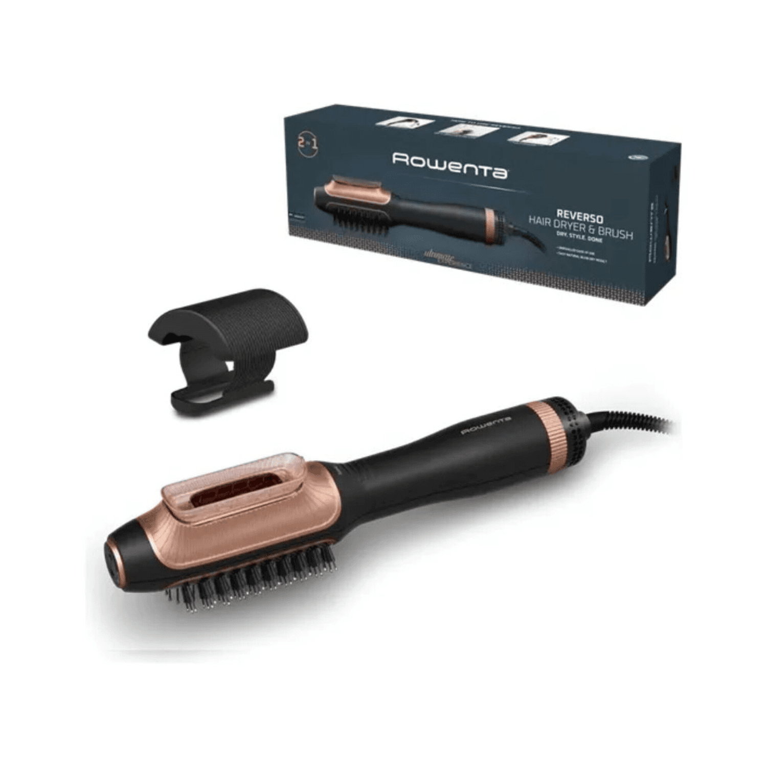 Secador y cepillo de aire caliente Rowenta Reverso CF9840F0 con protector
