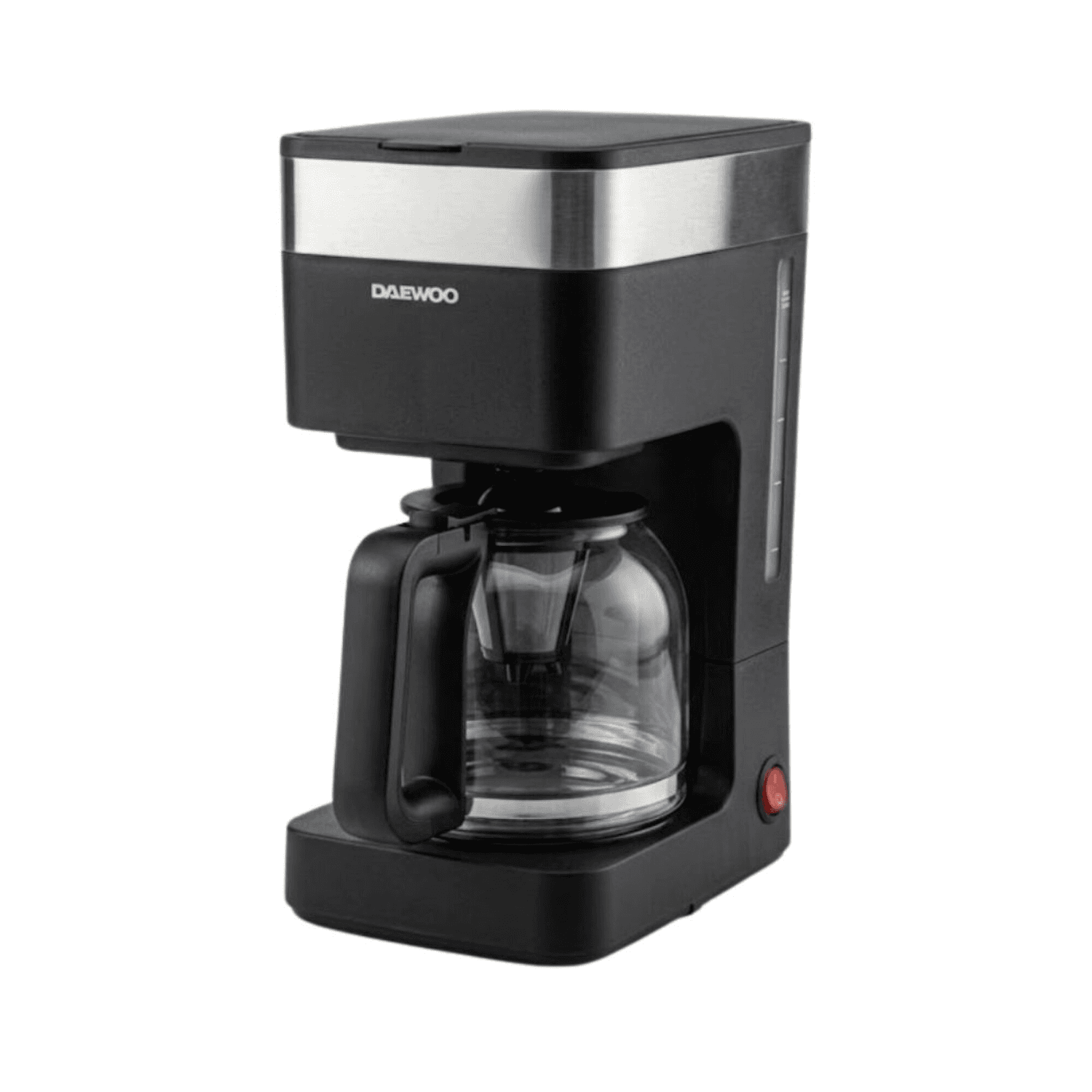 Cafetera de filtro Daewoo CM6516B negra con jarra transparente