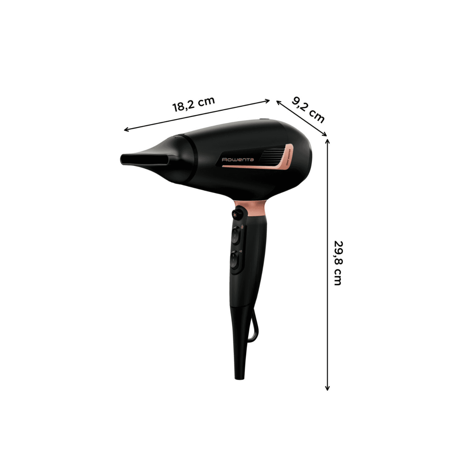 Secador Rowenta CV8830F0 con medidas