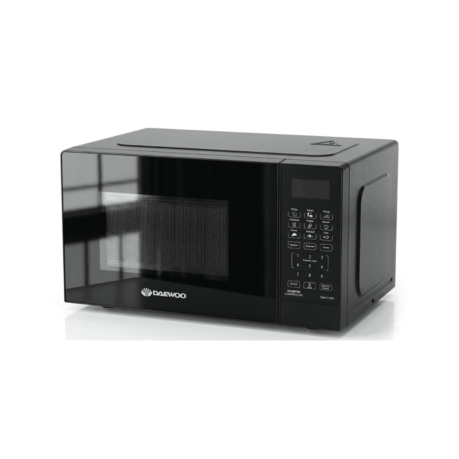 Microondas digital Daewoo DAMWO20DB negro con panel de control