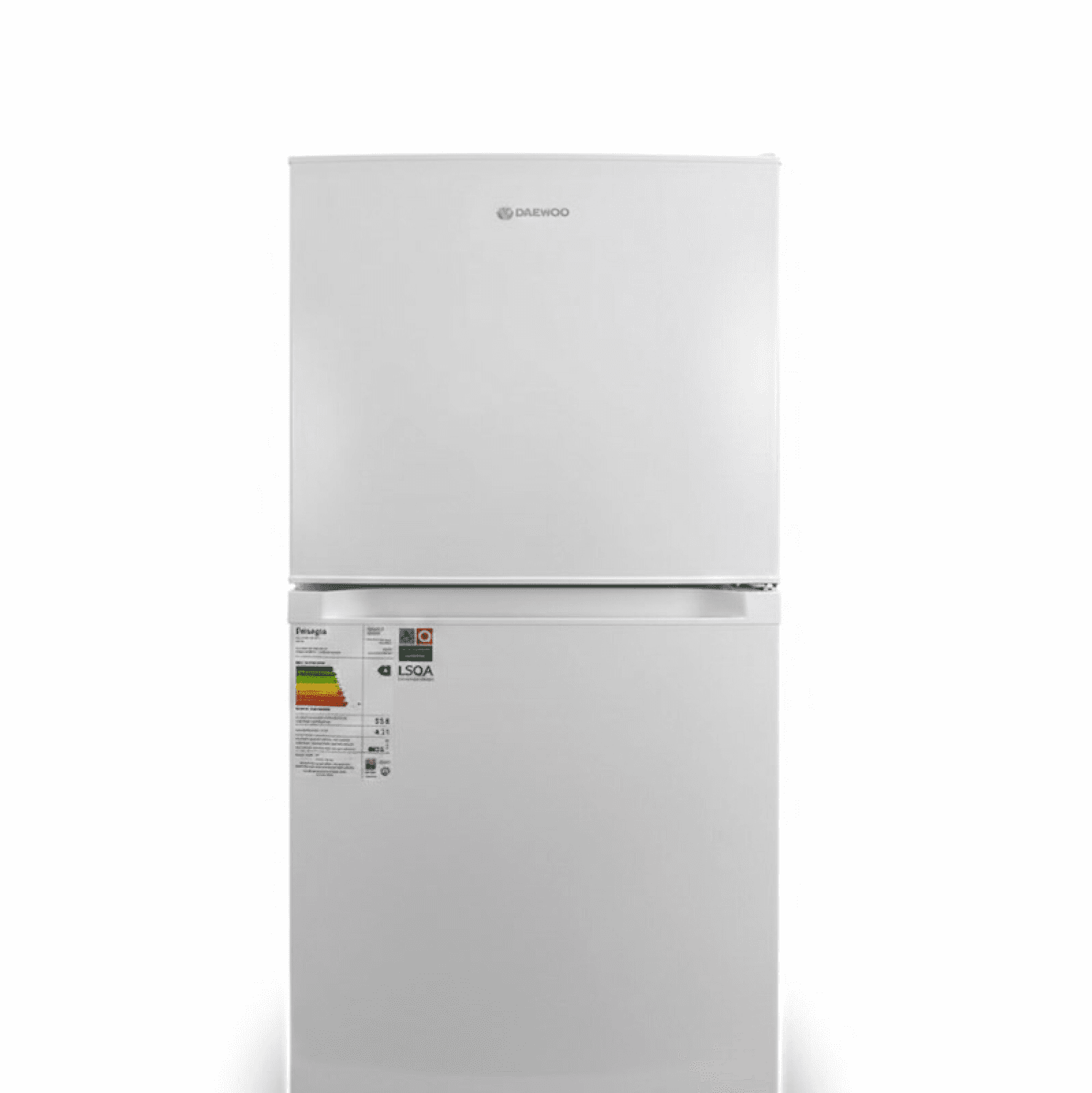 Frente de la heladera Daewoo DART225DW blanca de dos puertas