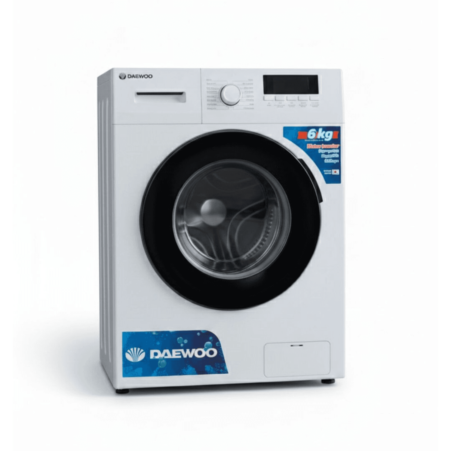 Lavarropas Daewoo DAWMF6TIW de carga frontal inverter de 6 kg color blanco