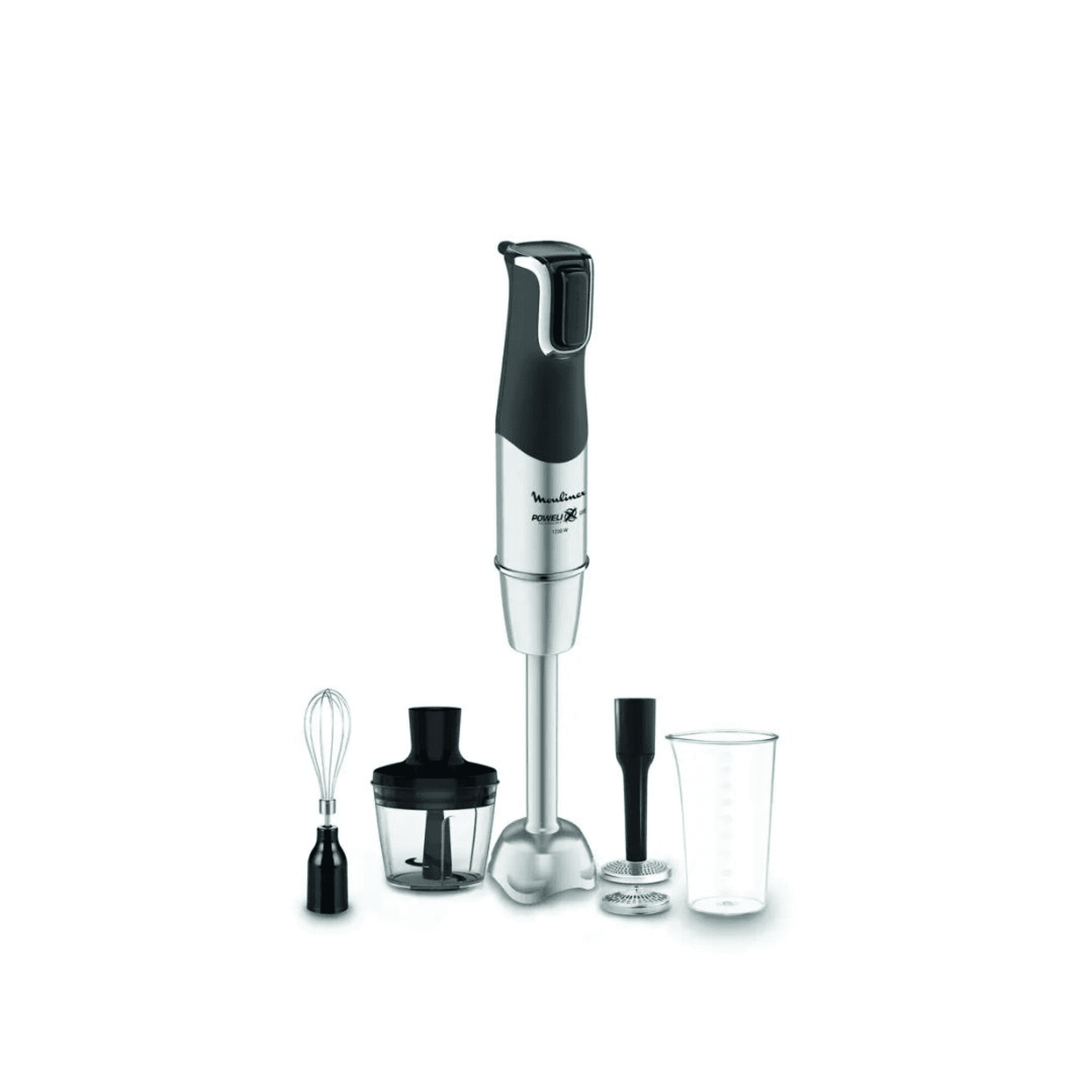 Mixer Moulinex DD95HD10 con vaso picador, varillas, pisa puré y vaso medidor