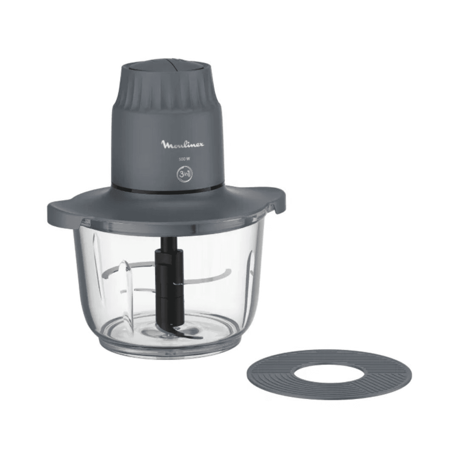 Picadora Moulinex XXL DJ6021 de 2 L con bowl de vidrio vacío
